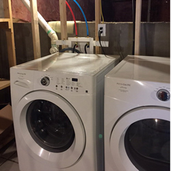 washer dryer installation